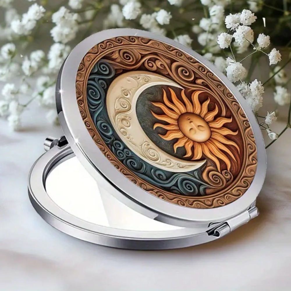 Sun ☀️ and Moon 🌙 Compact Mirror NWT - Picture 3 of 4